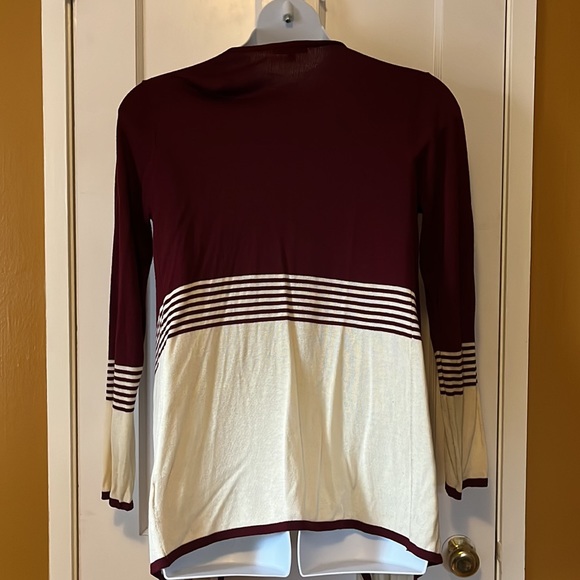 ModCloth Drapey Striped Cardigan - Picture 3 of 7
